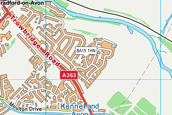 BA15 1HN map - OS VectorMap District (Ordnance Survey)