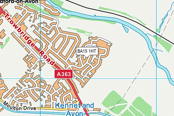 BA15 1HT map - OS VectorMap District (Ordnance Survey)