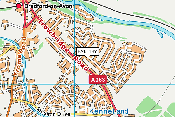 BA15 1HY map - OS VectorMap District (Ordnance Survey)