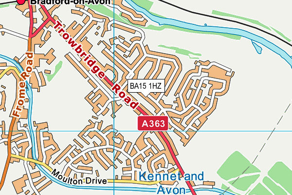 BA15 1HZ map - OS VectorMap District (Ordnance Survey)
