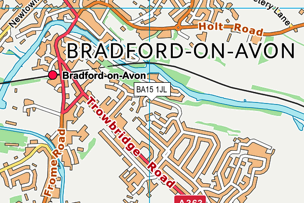 BA15 1JL map - OS VectorMap District (Ordnance Survey)