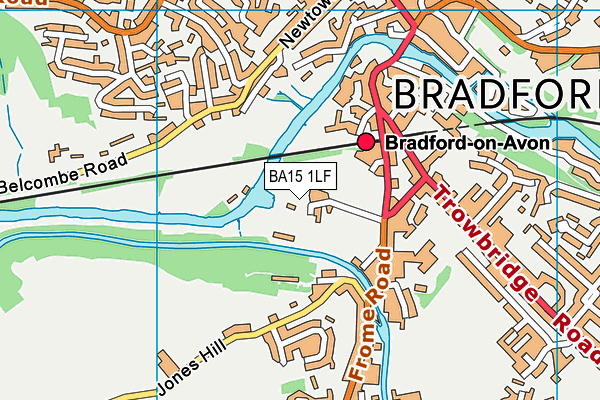 BA15 1LF map - OS VectorMap District (Ordnance Survey)