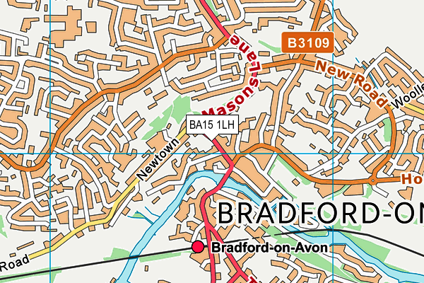 BA15 1LH map - OS VectorMap District (Ordnance Survey)