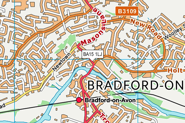 BA15 1LJ map - OS VectorMap District (Ordnance Survey)