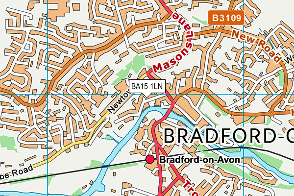 Map of CHURCH STREET PRACTICE (BRADFORD ON AVON) LIMITED at district scale