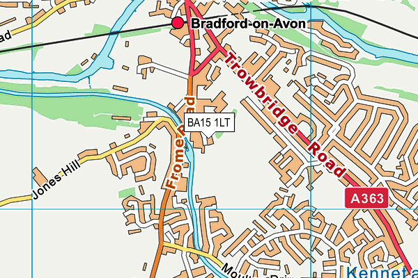 BA15 1LT map - OS VectorMap District (Ordnance Survey)