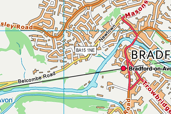 BA15 1NE map - OS VectorMap District (Ordnance Survey)