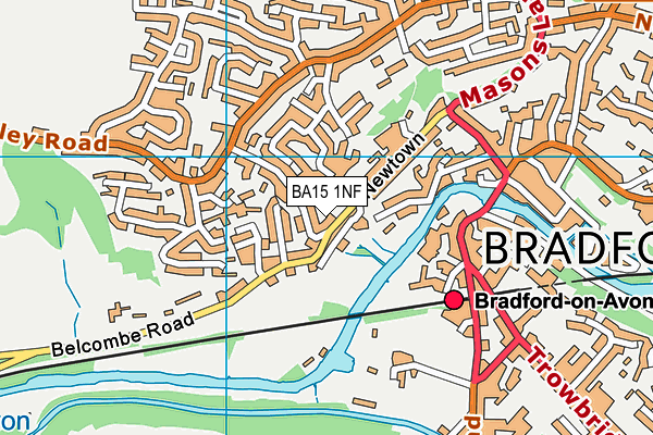 BA15 1NF map - OS VectorMap District (Ordnance Survey)
