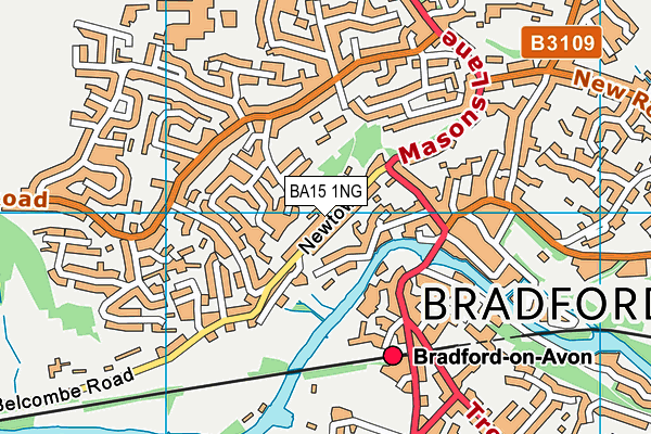 BA15 1NG map - OS VectorMap District (Ordnance Survey)