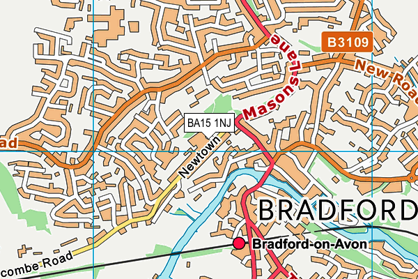 BA15 1NJ map - OS VectorMap District (Ordnance Survey)