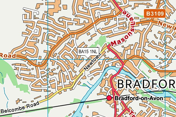 BA15 1NL map - OS VectorMap District (Ordnance Survey)