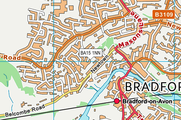 BA15 1NN map - OS VectorMap District (Ordnance Survey)