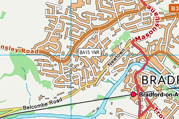 BA15 1NR map - OS VectorMap District (Ordnance Survey)