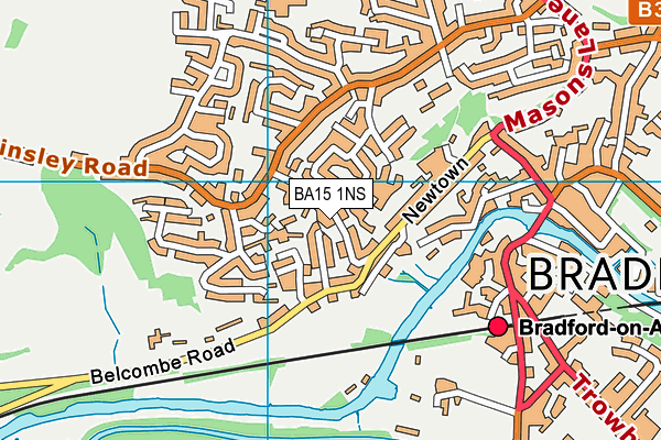 BA15 1NS map - OS VectorMap District (Ordnance Survey)