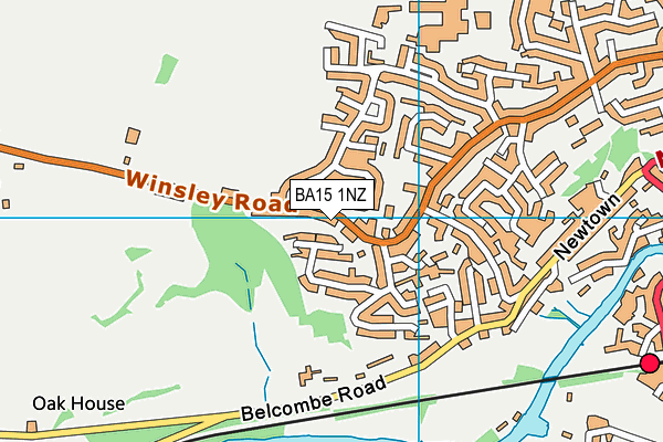 BA15 1NZ map - OS VectorMap District (Ordnance Survey)