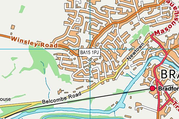 BA15 1PJ map - OS VectorMap District (Ordnance Survey)