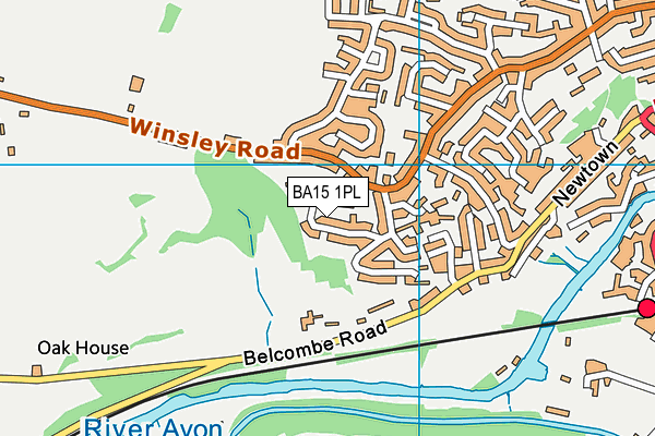 BA15 1PL map - OS VectorMap District (Ordnance Survey)
