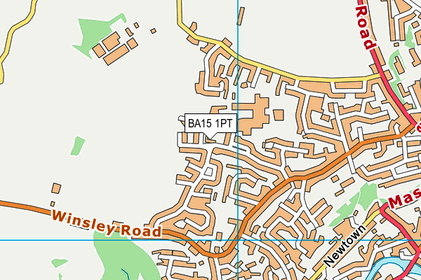 BA15 1PT map - OS VectorMap District (Ordnance Survey)