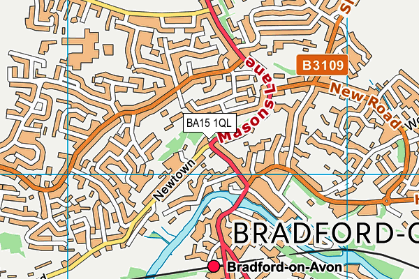 BA15 1QL map - OS VectorMap District (Ordnance Survey)