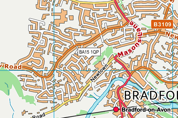 BA15 1QP map - OS VectorMap District (Ordnance Survey)