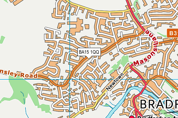 BA15 1QQ map - OS VectorMap District (Ordnance Survey)
