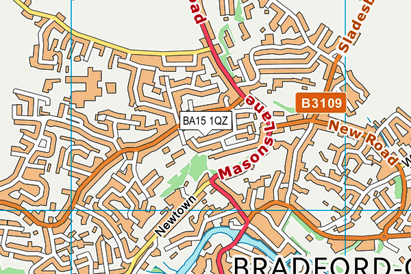 BA15 1QZ map - OS VectorMap District (Ordnance Survey)