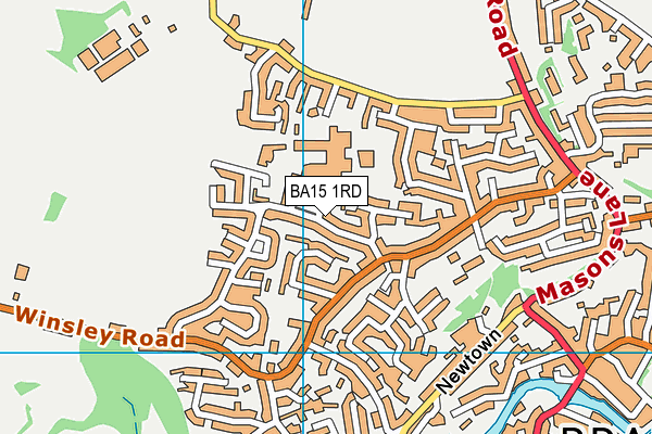 BA15 1RD map - OS VectorMap District (Ordnance Survey)