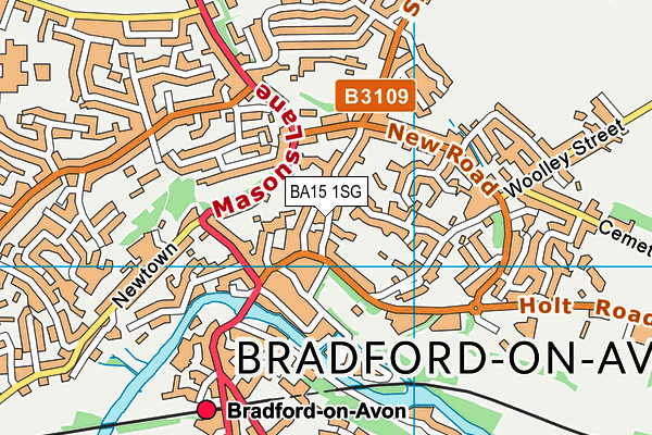 BA15 1SG map - OS VectorMap District (Ordnance Survey)