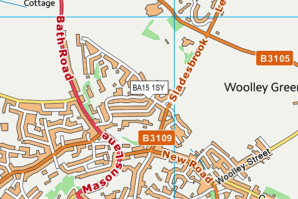 BA15 1SY map - OS VectorMap District (Ordnance Survey)