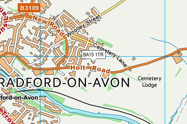 BA15 1TR map - OS VectorMap District (Ordnance Survey)