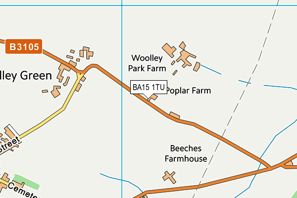 BA15 1TU map - OS VectorMap District (Ordnance Survey)