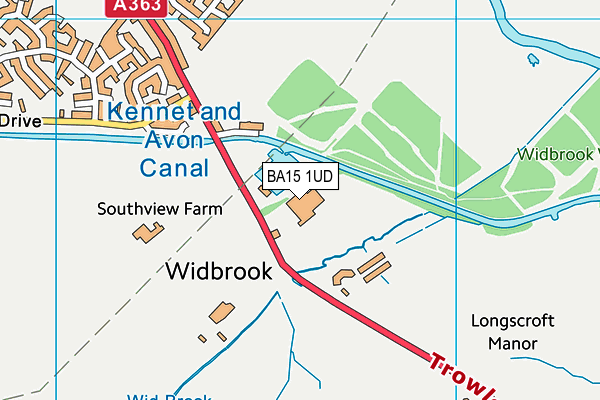 BA15 1UD map - OS VectorMap District (Ordnance Survey)