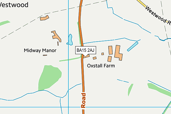 BA15 2AJ map - OS VectorMap District (Ordnance Survey)