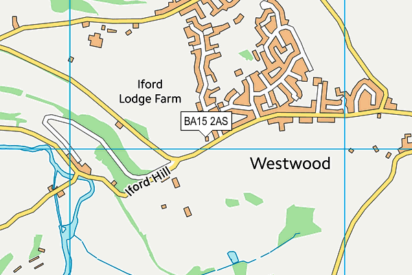 BA15 2AS map - OS VectorMap District (Ordnance Survey)