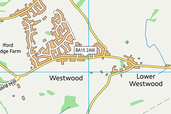 BA15 2AW map - OS VectorMap District (Ordnance Survey)