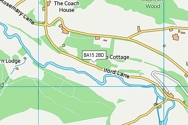 BA15 2BD map - OS VectorMap District (Ordnance Survey)