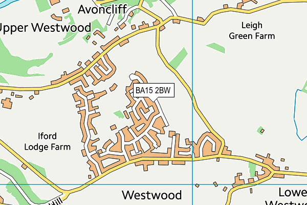 BA15 2BW map - OS VectorMap District (Ordnance Survey)