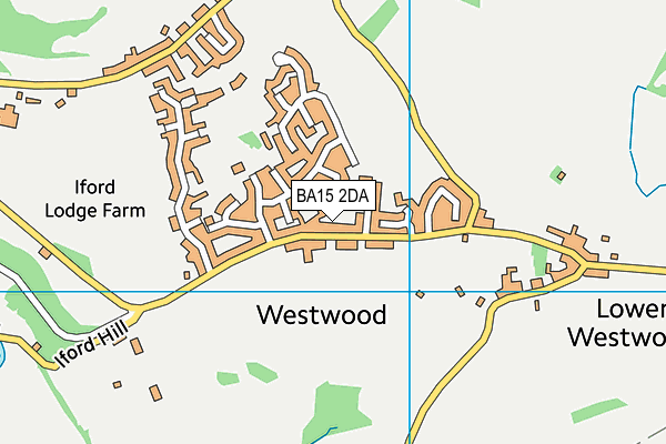 BA15 2DA map - OS VectorMap District (Ordnance Survey)