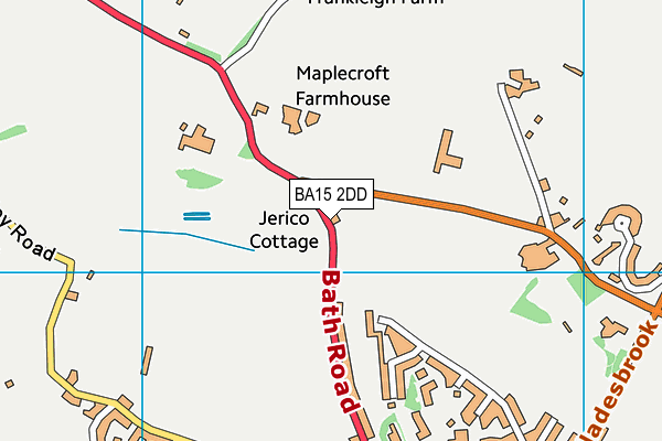 BA15 2DD map - OS VectorMap District (Ordnance Survey)