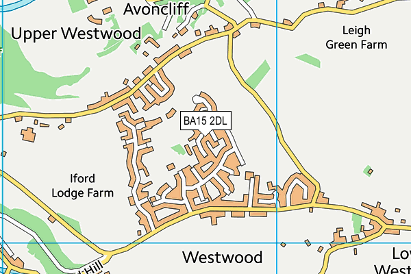 Westwood Playing Field map (BA15 2DL) - OS VectorMap District (Ordnance Survey)