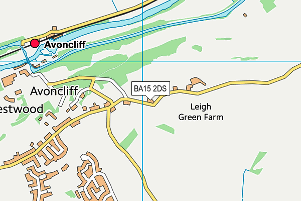 BA15 2DS map - OS VectorMap District (Ordnance Survey)