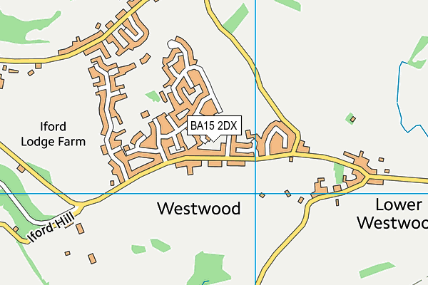 BA15 2DX map - OS VectorMap District (Ordnance Survey)