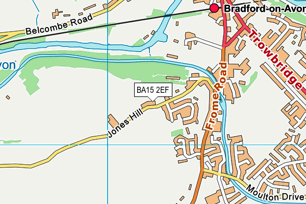 BA15 2EF map - OS VectorMap District (Ordnance Survey)