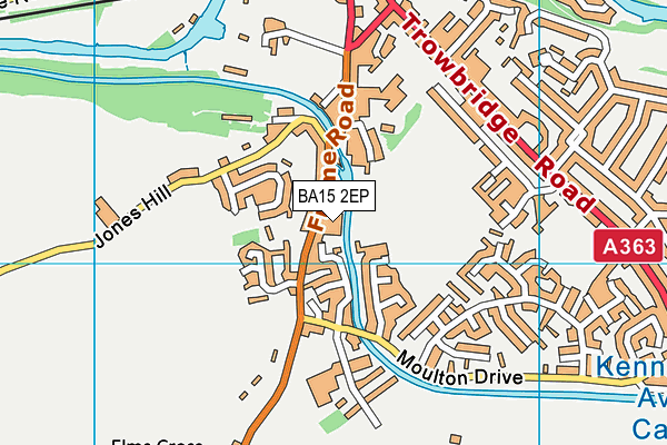 BA15 2EP map - OS VectorMap District (Ordnance Survey)