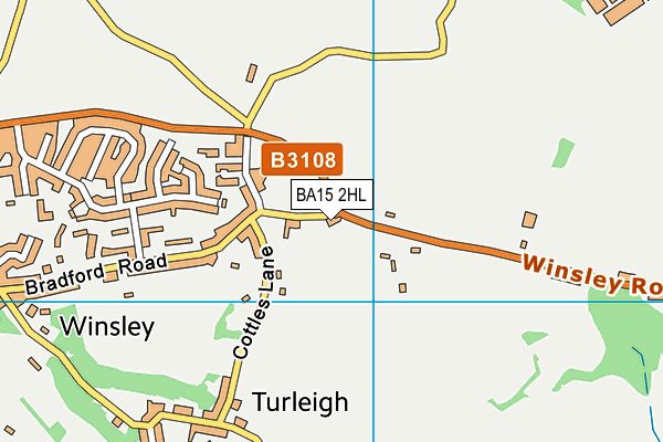 BA15 2HL map - OS VectorMap District (Ordnance Survey)