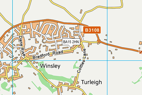 BA15 2HN map - OS VectorMap District (Ordnance Survey)