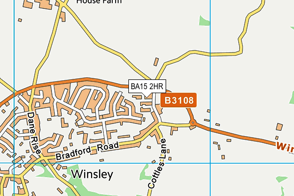 Bradford On Avon Rugby Club map (BA15 2HR) - OS VectorMap District (Ordnance Survey)