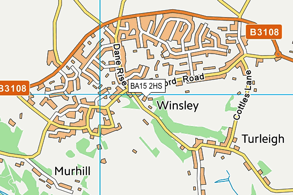 BA15 2HS map - OS VectorMap District (Ordnance Survey)