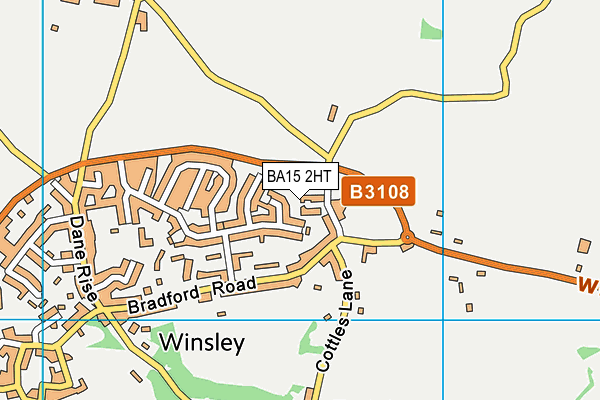 BA15 2HT map - OS VectorMap District (Ordnance Survey)