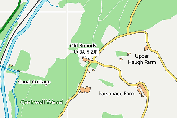 BA15 2JF map - OS VectorMap District (Ordnance Survey)